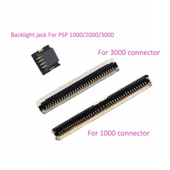 LCD Kijelző Flex Kábel Csatlakozó Port, Jack PSP 1000 Háttérvilágítás Aljzat PSP 1000 2000 3000 cserealkatrészek