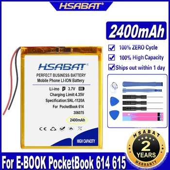 HSABAT Felső 2400mAh Akkumulátorral az E-KÖNYV PocketBook 614 615 616 624 626 Digma E628 R657 R659 Akkumulátorok