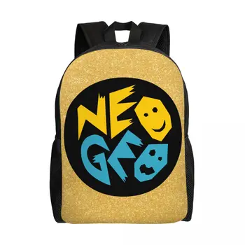 Neogeo Arcade Hátizsák Férfi Nő Iskolai Egyetemi Hallgató Bookbag Illik 15 Hüvelykes Laptop Táskák