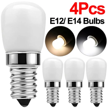1/2/4db E14/E12 Izzók 220V LED Hűtőszekrény Mini Lámpa Cserélje ki a Konyhában Hűtő vitrin Világítás Varrógép Lámpák