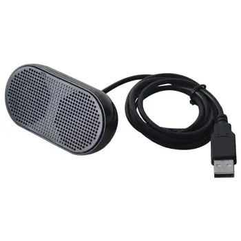 Hordozható Kis Hangszóró Mini Kreatív Új Audio Asztali helytakarékos Számítógép USB-Hangszórók 2023 Fekete