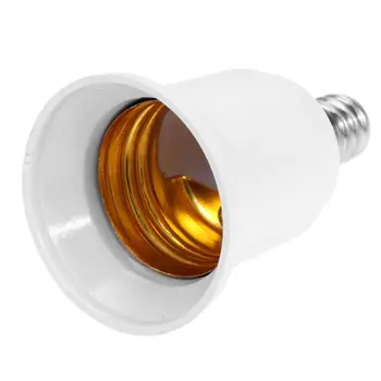 E14, Hogy E27 Lámpa Izzó Foglalat Alap Jogosult Átalakító Fény Adapter Átalakítás Tűzálló Haza Szoba Világítás Tartozékok Lámpatartó