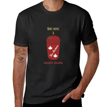 Új, Hogy az Enyém egy Dupla Dupla Kanada Kávé Tim Hortons T-Shirt aranyos ruhát túlméretezett póló ellátott pólók férfi