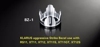 KLARUS BZ-1 Agresszív Sztrájk Előlap használható XT11.RS11, XT11GT, XT11S, XT12S Taktikai zseblámpa önvédelmi