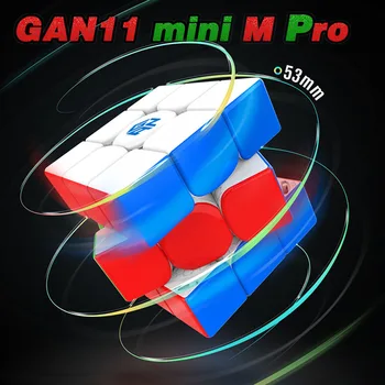 Gan Mini-M Pro 3x3 Mágneses Varázs Sebesség Kocka Szakmai GAN 11 Mini Fidget Játékok GAN 11 M PRO 3X3