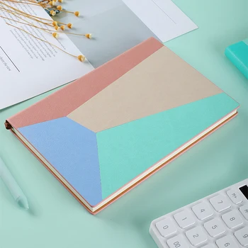 Papír Jegyzettömb Binder Notebook 21*14.5 cm Sűrűsödik Design Journal Kompakt Méret Hivatal tanszerek Finom Édes Ajándék
