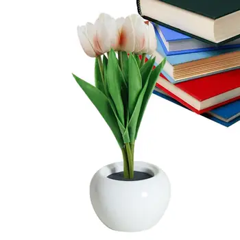 Led Tulipán Éjszakai Fény USB Virág Lámpa, lakberendezés Hat Ágak Tulipán Fény Ajándék Születésnapjára Ünnepi Buli, Esküvő, Ajándék a Szobában