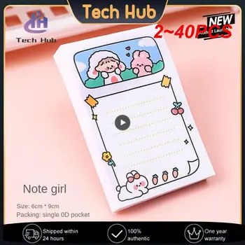 2~40PCS Anime Sticky Notes Aranyos Notebook koreai Emlékeztető Matricák Kiküldött Oldal Zászló A Írószerek Kawaii Iskola irodaszerek