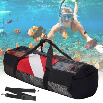 Extra Nagy Merülés Strand Táskák Hordozható Búvárkodás Háló Sporttáska Állítható vállpánttal, Snorkeling Felszerelés Szervező