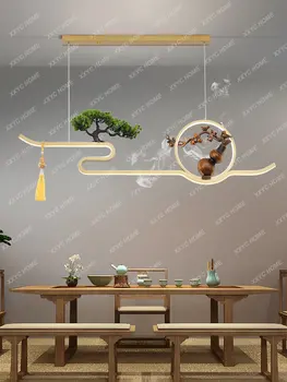 Kínai Stílusú Tea Szoba Csillár Kínai Zen Kínai Stílusú Művészet Tea asztali Lámpa Étkező Tanulni Szoba, Bár, Különleges Lámpák