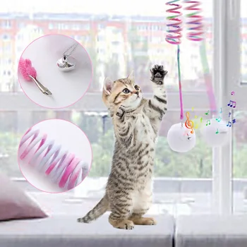 Fali Tartó Tavaszi Plüss Labda Macska Játék Gyakorlati Ugratás Macska Bot Ablak Pet Interaktív Játékok Macska Kellékek