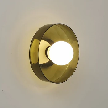A Modern Olaszország Tervező Üveg, Fali Lámpa Nappali, Hálószoba, Erkély, Folyosó Dekoráció Fehér Zöld Narancs Búra Fali Lámpa