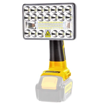 Hordozható LED Zseblámpa Munka Fény Újratölthető Multi Funkciós Lámpák Kültéri Kemping Működik Fáklya A Dewalt 18V/20V Akkumulátor