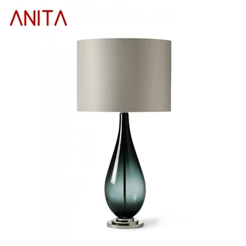 ANITA Északi Modern Máz asztali Lámpa Divatos Art nappali Hálószoba Hotel LED Személyiség Eredetiség asztali Lámpa