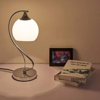 Modern asztali Lámpa Egyszerű Design LED Üveg asztali Lámpa Divat Romantikus Dekoráció az Otthoni Nappali, Hálószoba