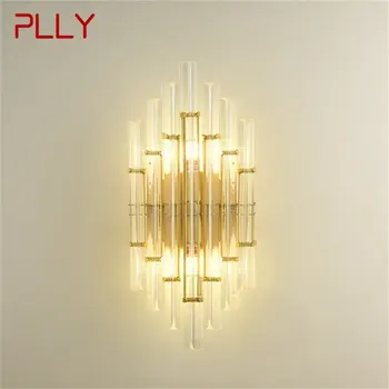 PLLY Kristály, Fali Gyertyatartó Lámpa Modern Szobás Luxus Arany LED Design Erkély Dekoratív Otthon Fedett Folyosó