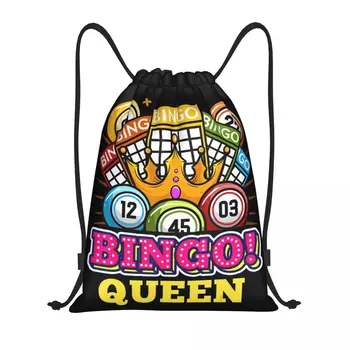 Egyéni Bingo Királynő Zsinórral Táskák A Nők A Férfiak Könnyű Legjobb Játszani Bingo Sport, Tornaterem Tároló Hátizsák