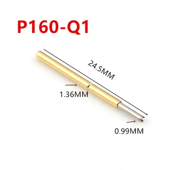 100/Csomag P160-Q1 Négy-állkapocs szilvavirág Tavaszt Szonda Átmérője 1.36 mm Tű Hossza 24.5 mm-es NYÁK Pogo Pin