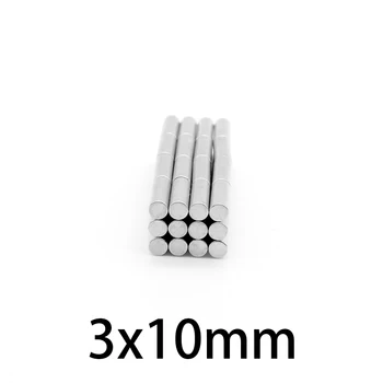 20-500pcs 3x10mm Mini Kis Kör alakú Mágnesek N35 Neodímium Mágnes Dia Állandó NdFeB Mágnes 3*10mm
