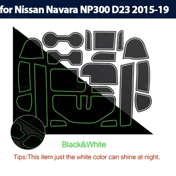 Autó csúszásgátló Gumi Kapu Nyílás Pad Autó-stílus Belső Ajtó Groove Mat Nissan Navara NP300 D23 2015 2016 2017 2018 2019