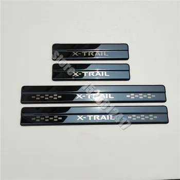 a Nissan X-Trail XTrail T32 2014-2021 Rozsdamentes Küszöb Ajtó Küszöb Papucs Lemez Üdv Pedál Trim Autó Oldalt Tartozékok
