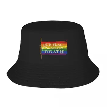 Új OFMD Pride Flag - Meleg Büszkeség Vödör Kalap túrázás kalap derby kalapos Úriember Kalap Vintage Férfi, Női Kalap