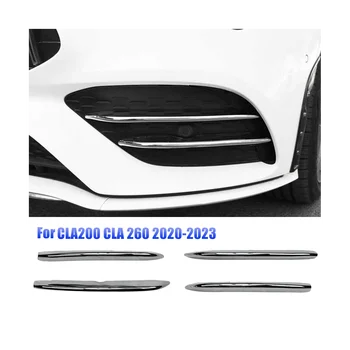 4db Első Lökhárító Első Ködlámpa Rács díszítőelemek a Mercedes-Benz CLA200 CIA 260 2020-2023 Autó Stílus Dekorációs Matrica