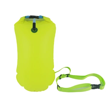 Úszó Bója Rafting Táska 28x63cm Zöld/Narancs Könnyű Többfunkciós PVC, Vízálló A Derék Öv Új