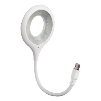 USB asztali Lámpa Lámpa Hang Működtetett LED Éjjeli Fény 360 Állítható Éjszakai Fény Lámpa 90LM 3 Mód Hordozható