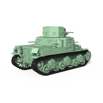 SSMODEL 48525 V2.1 1/48 3D Nyomtatott Gyanta Modell Kit MINKET M2A1 Közepes Tank