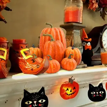 Mesterséges Pumpkin Dekoráció Őszi Őszi Halloween Party Kerti Asztal Dekoráció Hamis Sütőtök Betakarítás Dekoratív Hab Sütőtök