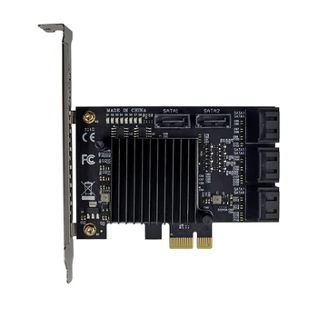 88SE9215 Chip, 8 Port SATA3.0 PCIe bővítőkártya PCI EXPRESSZ SATA-Adapter Átalakító Non-raid Támogatás HDD PCIE -S