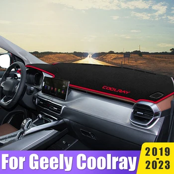 A Geely Coolray SX11 2019 2020 2021 2022 2023 Autó Műszerfal Borító Szőnyeg műszerfal Szőnyeg csúszásgátló Pad DashMat Tartozékok