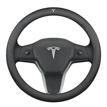 A Tesla Kormánykerék Borító Modell 3 ModelY ModelX Modellek Minden évszakban Bőr Kormánykerék Borító