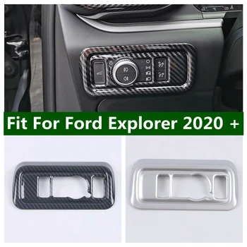 Autós Tartozékok Fényszóró Fejét, Lámpák, Kapcsolók Gombot Dekoráció Keret Fedezi Berendezés Alkalmas Ford Explorer 2020 - 2022 Szénszálas
