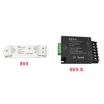 3 csatorna 6A/10A egységes/RGB LED szalag vezérlő állandó feszültségű bővítő egyszeri/RGB LED szalag/modul DC12-36V