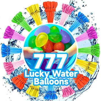 777 Pack Víz Léggömbök Gyors Töltse ki a Gyerekek, Lányok, Fiúk, Felnőtt Medence, Kültéri Használt Harc Játék, Nyári Party Játékok