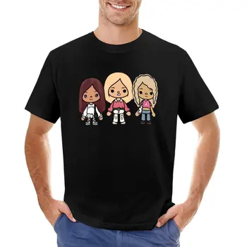 Érintse boca personnages mignons T-Shirt Rövid ujjú plus size pólók t-shirt férfi fruit of the loom mens t-ing