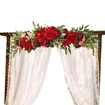 Esküvői Boltív Virágok DIY Kombináció Esküvői Boltív Megállapodás Egyetemes Mesterséges Rózsa Virág Szajré Táblázat Asztaldíszek Fal Deco
