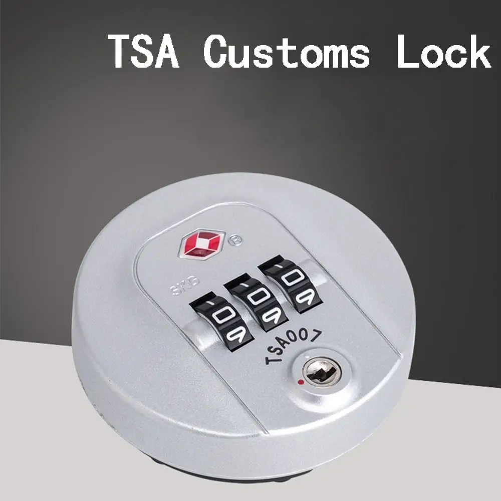 Tartós Vám Password Lock Hordozható Bőrönddel Poggyász Kódolt Zár Biztonsági Eszköz a Poggyász Tartozékok - 0