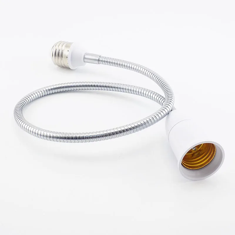 28 cm E27 LED Izzó Alap Csatlakozó Flexibilis Hosszabbító Fény Jogosultja Átalakító E27, hogy E27 Socke Lámpa Adapterr EU-US Plug LED - 1