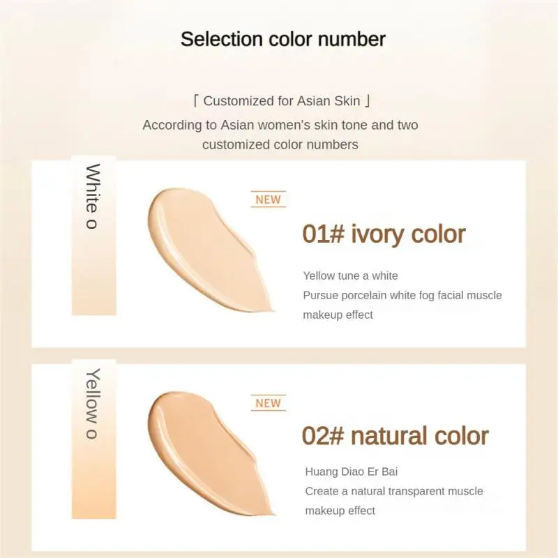 2DB Tiszta, Nedves, Két-színű Folyadék Alapítvány Kényes Korrektor Bőrt Tápláló Folyadék Alapítvány Arc Smink - 1