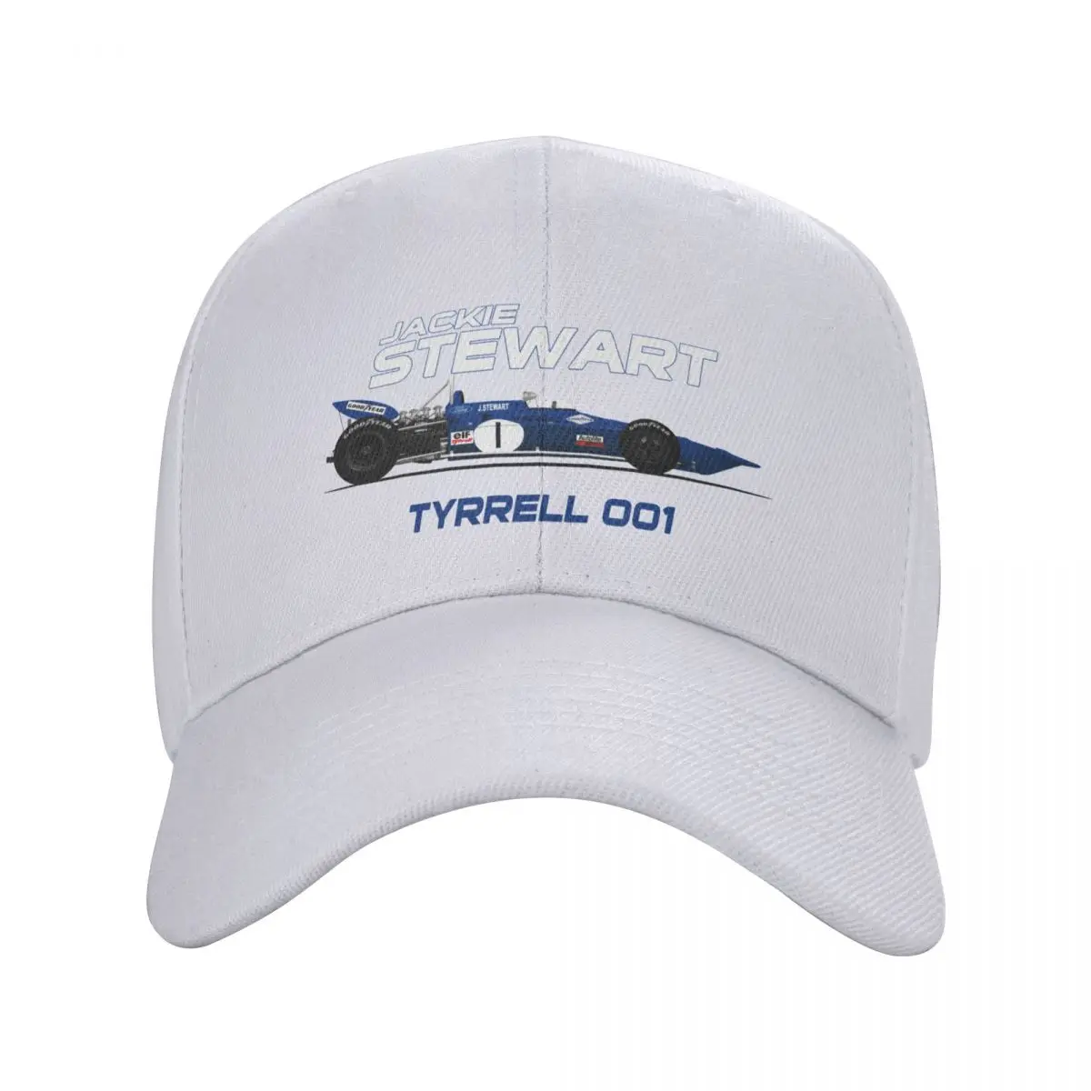 Jackie Stewart - Tyrrell 001 Cap Baseball Sapka Nap cap sapka férfiak Nők - 1