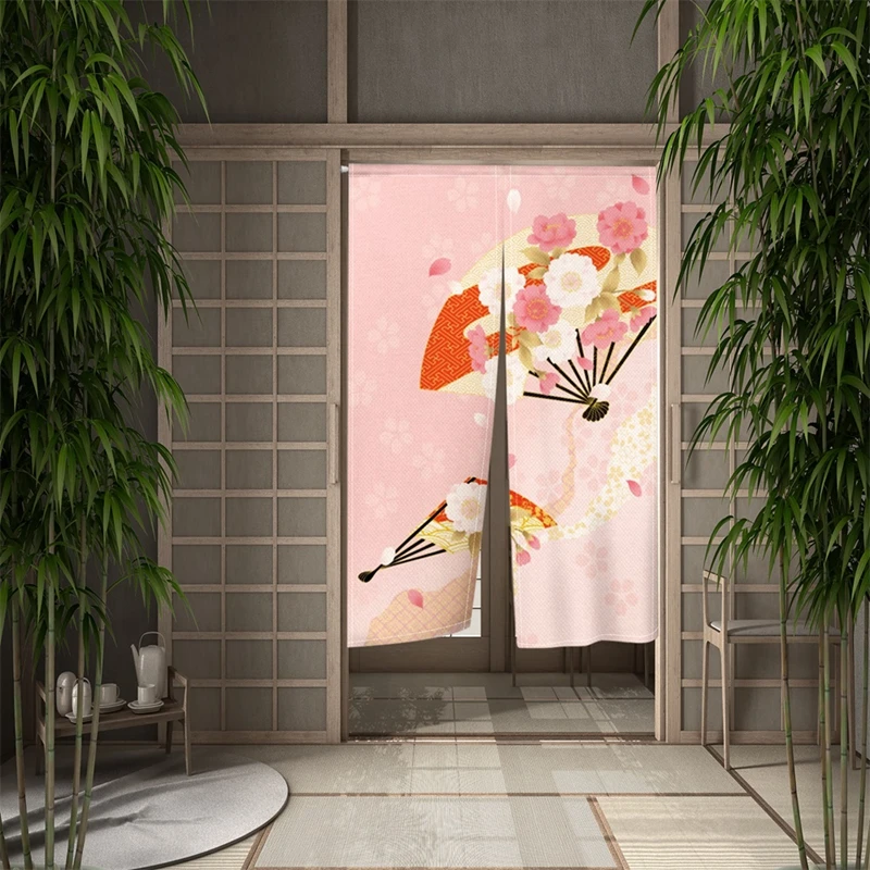 Japán Noren Ajtó Ajtó Curatin Cseresznyevirág Izakaya Partíció Függöny Konyha Hálószoba Fürdőszoba Ajtó Dekoráció A Fél Függöny - 2