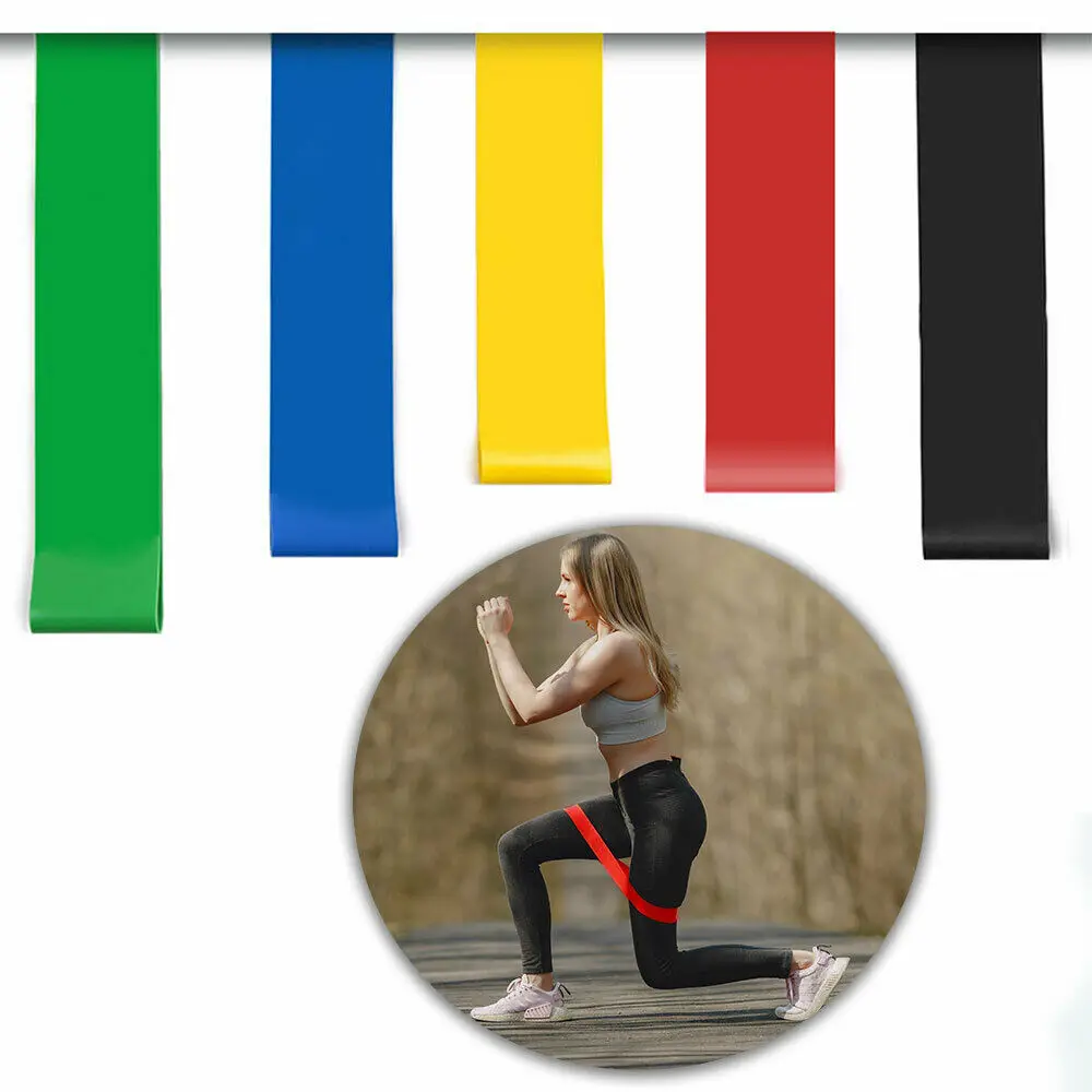 A Jóga Rugalmas Ellenállás Zenekar Fitness Crossfit Húzza Fel Segítse Edzés Berendezések Gumi Rugalmas Hurok Rágó Pilates Hordozható Képzés - 3
