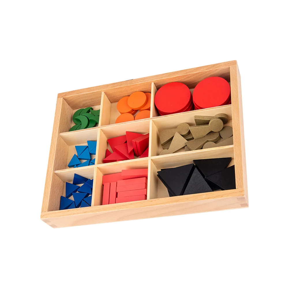Montessori Oktatási Segédanyagok Fa Puzzle Játék, Forma, Szín Tanulás Kora Kisgyermek Játékok Woden Játékszer Baba Tankönyv Színes - 3