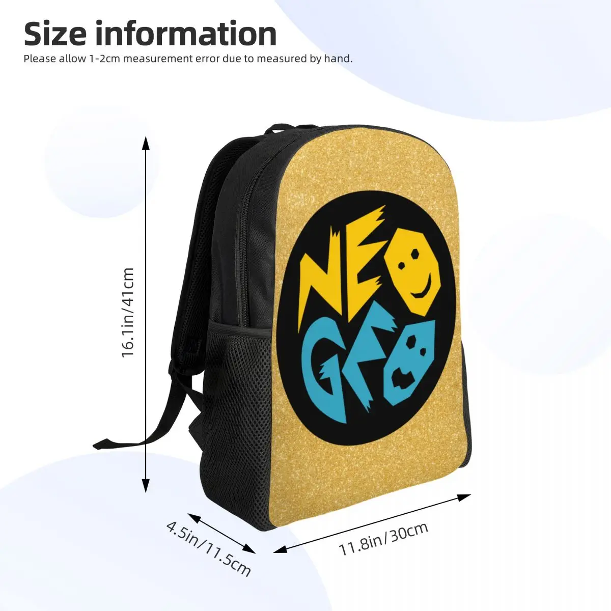 Neogeo Arcade Hátizsák Férfi Nő Iskolai Egyetemi Hallgató Bookbag Illik 15 Hüvelykes Laptop Táskák - 3