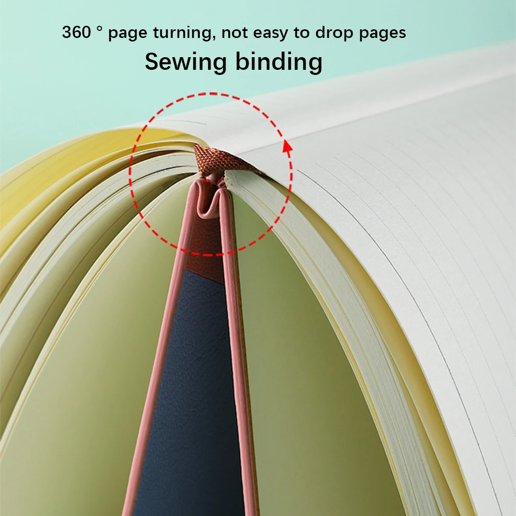Papír Jegyzettömb Binder Notebook 21*14.5 cm Sűrűsödik Design Journal Kompakt Méret Hivatal tanszerek Finom Édes Ajándék - 3