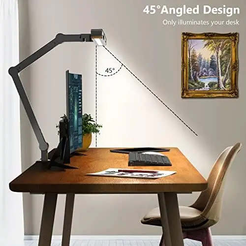 Asztali Lámpa, Bilincs, Architect asztali Lámpa, Otthoni Iroda Hangulat Világítás, 24W Ultra Fényes Automatikus Tompítása asztali Lámpa Ste - 4