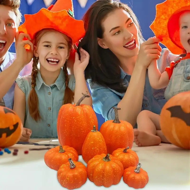 Mesterséges Pumpkin Dekoráció Őszi Őszi Halloween Party Kerti Asztal Dekoráció Hamis Sütőtök Betakarítás Dekoratív Hab Sütőtök - 4